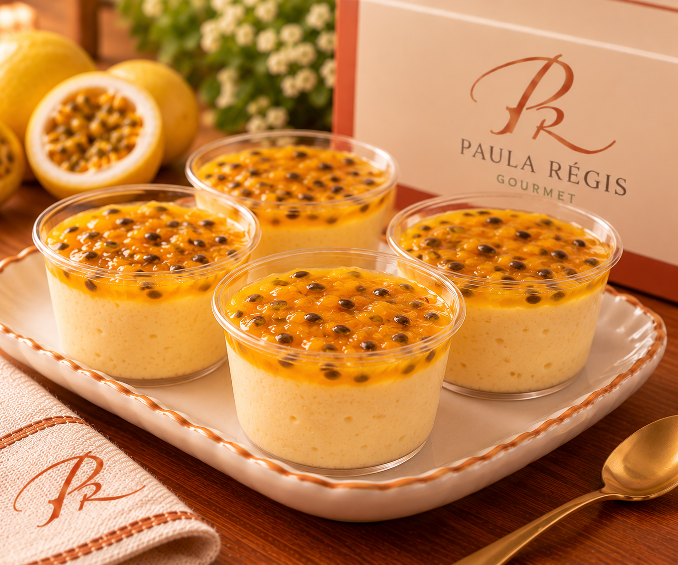 Mousse de Maracujá no Pote